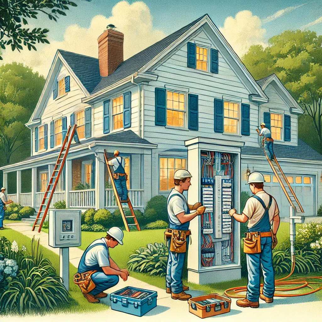 California Homeowner's Electrical Upgrade Guide Modern electrical panel installation in a California home